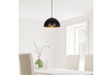 Taklampe Zephyra Svart / Gull - Diameter: 30 cm - Belysning - Innendørsbelysning & Lamper - Taklampe - Kjøkkenlampe & taklampe kjøkken