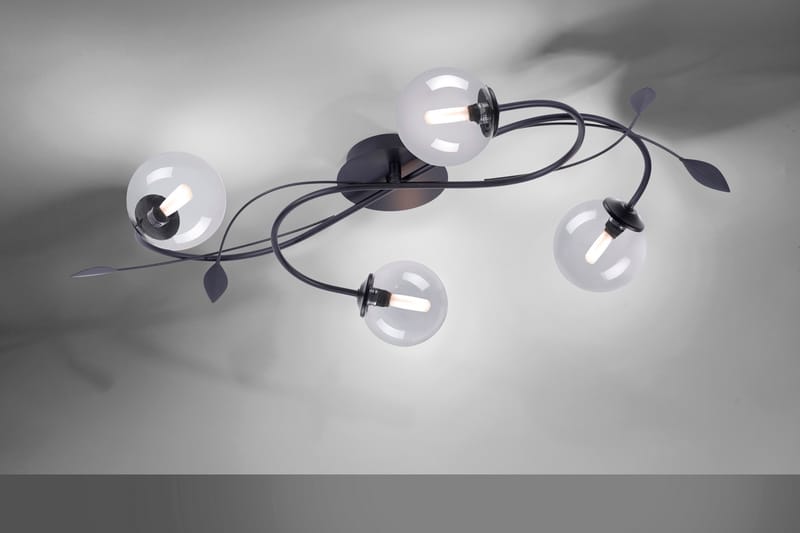 Taklampe Zinacan 39x70 cm - Svart - Taklampe soverom - Kjøkkenlampe & taklampe kjøkken - Lamper gang - Vinduslampe - Pendellamper & Hengelamper - Taklampe stue - Vinduslampe hengende - Taklampe