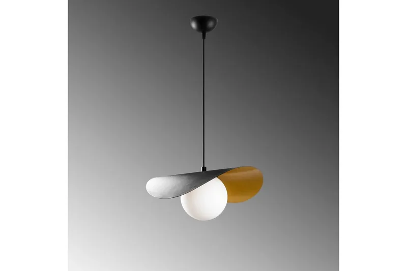 Taklampe Pelyn Svart / Hvit - Svart / Hvit - Belysning - Innendørsbelysning & Lamper - Taklampe - Kjøkkenlampe & taklampe kjøkken