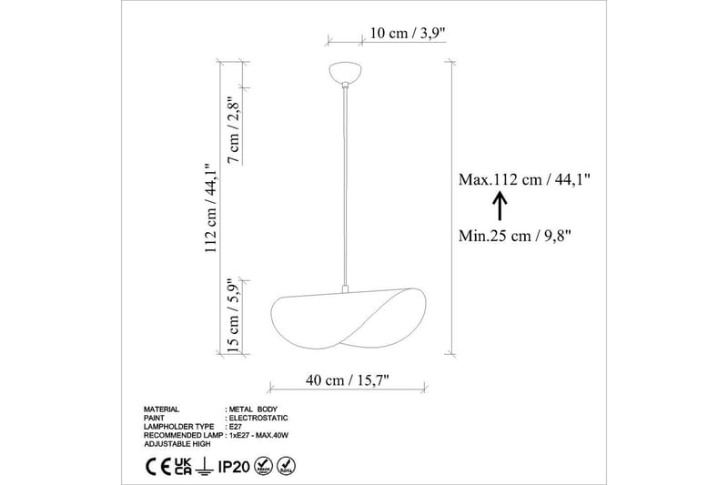 Taklampe Pelyn Mint - Mint - Belysning - Innendørsbelysning & Lamper - Taklampe - Kjøkkenlampe & taklampe kjøkken