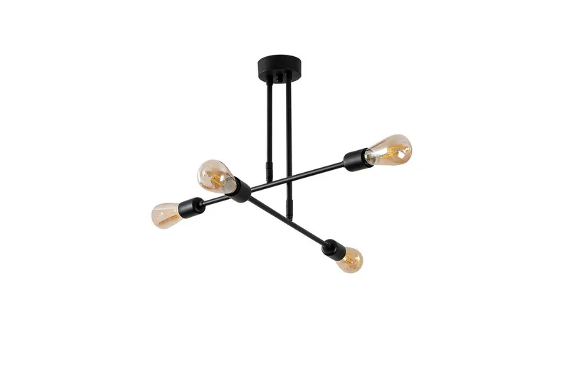 Taklampe Pareek Svart, Svart