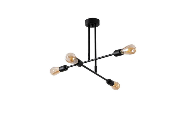 Taklampe Pareek Svart, Svart