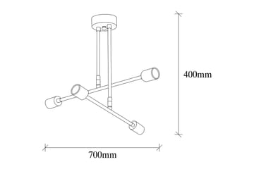 Taklampe Pareek Svart - Svart - Belysning - Innendørsbelysning & Lamper - Taklampe - Takplafond