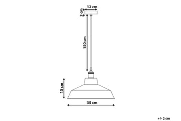 Taklampe Pechora 35 cm - Hvit - Belysning - Innendørsbelysning & Lamper - Taklampe - Kjøkkenlampe & taklampe kjøkken