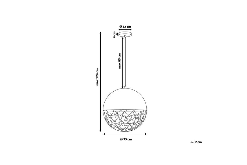 Taklampe Padma 35 cm - Gull - Taklampe soverom - Kjøkkenlampe & taklampe kjøkken - Lamper gang - Vinduslampe - Pendellamper & Hengelamper - Taklampe stue - Vinduslampe hengende - Taklampe