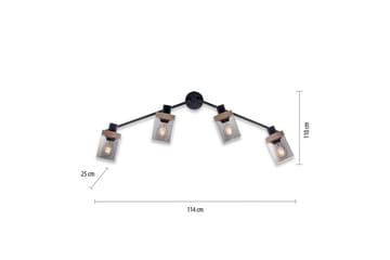 Taklampe Pasqual - 110x25x114 cm - Belysning - Innendørsbelysning & Lamper - Taklampe - Takplafond