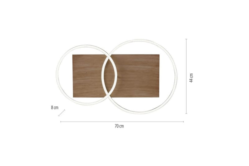 Taklampe Palma - 56x9,5x70 cm - Belysning - Innendørsbelysning & Lamper - Taklampe - Takplafond