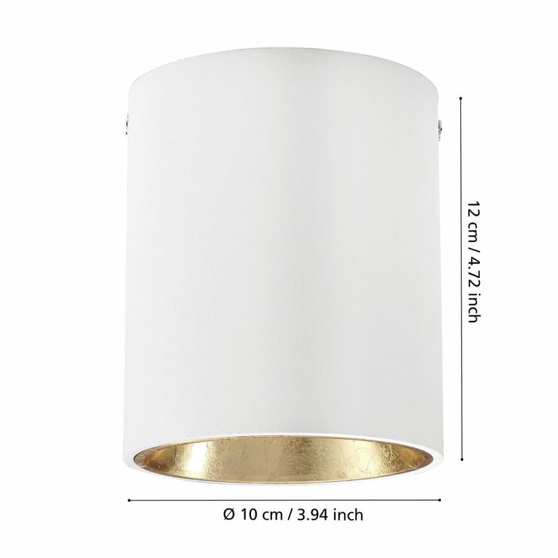 Taklampe Polasso - Hvit/Gull - Belysning - Innendørsbelysning & Lamper - Taklampe - Takplafond