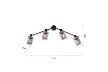 Taklampe Pasqual - 110x25x114 cm - Belysning - Innendørsbelysning & Lamper - Taklampe - Takplafond