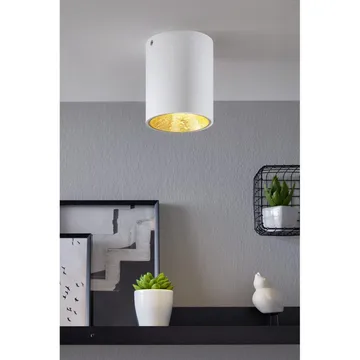 Taklampe Polasso - Hvit/Gull - Belysning - Innendørsbelysning & Lamper - Taklampe - Takplafond