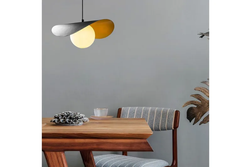 Taklampe Pelyn Svart / Hvit - Svart / Hvit - Belysning - Innendørsbelysning & Lamper - Taklampe - Kjøkkenlampe & taklampe kjøkken