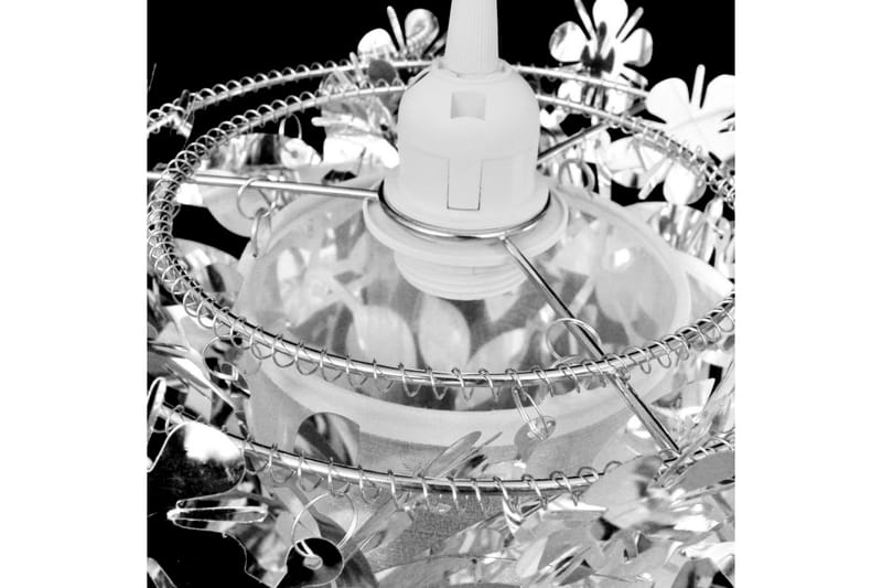 Taklampe/lysekrone løvpaletter 21,5 x 30 cm sølv - Sølv - Taklampe - Vinduslampe - Lamper gang - Pendellamper & Hengelamper - Kjøkkenlampe & taklampe kjøkken - Taklampe stue - Vinduslampe hengende - Taklampe soverom