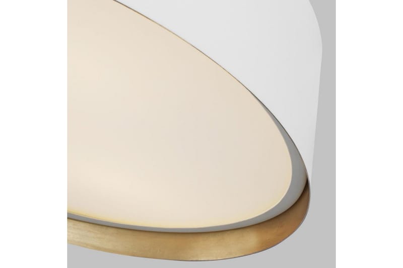 Takmontering Feiss Asher Matt hvit og gull - Matt hvit og gull - Belysning - Innendørsbelysning & Lamper - Taklampe - Takplafond