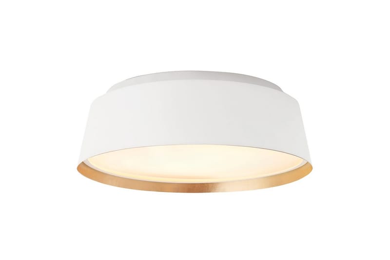 Takmontering Feiss Asher Matt hvit og gull - Matt hvit og gull - Belysning - Innendørsbelysning & Lamper - Taklampe - Takplafond