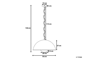 Thames Plafond 50 cm - Svart - Belysning - Innendørsbelysning & Lamper - Taklampe - Kjøkkenlampe & taklampe kjøkken
