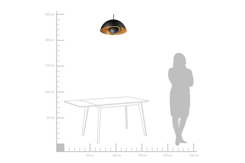 Thames Plafond 50 cm - Svart - Belysning - Innendørsbelysning & Lamper - Taklampe - Kjøkkenlampe & taklampe kjøkken