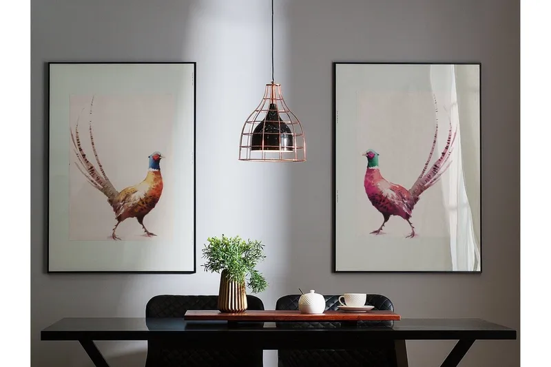 Tresa Taklampe 28 cm, Svart