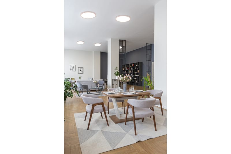 Trio Lighting Aureo LED plafond 40 cm matt hvit RGB - Belysning - Innendørsbelysning & Lamper - Taklampe - Takplafond