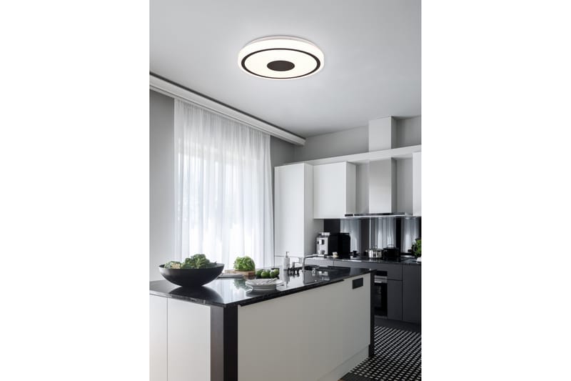 Trio Lighting Bunda LED Plafond 34 cm matt svart - Belysning - Innendørsbelysning & Lamper - Taklampe - Takplafond