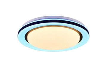 Trio Lighting Cartida LED plafond hvit stjernelys RGB - Belysning - Innendørsbelysning & Lamper - Taklampe - Takplafond