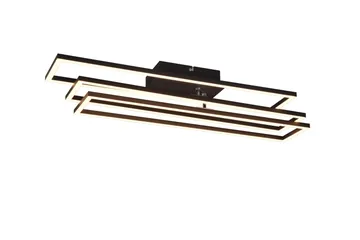 Trio Lighting Corso LED Taklampe Matt Svart - Belysning - Innendørsbelysning & Lamper - Taklampe - Takplafond