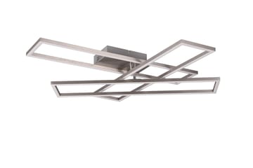 Trio Lighting Corso LED Plafond børstet stål - Belysning - Innendørsbelysning & Lamper - Taklampe - Takplafond