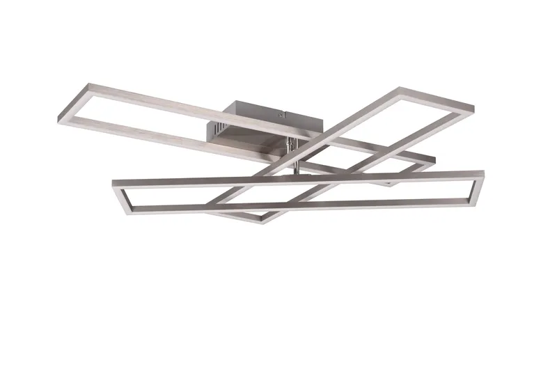 Trio Lighting Corso LED Plafond børstet stål