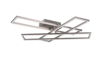 Trio Lighting Corso LED Plafond børstet stål - Belysning - Innendørsbelysning & Lamper - Taklampe - Takplafond