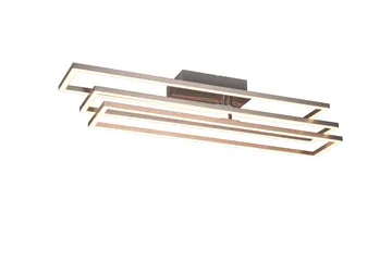 Trio Lighting Corso LED Plafond børstet stål - Belysning - Innendørsbelysning & Lamper - Taklampe - Takplafond