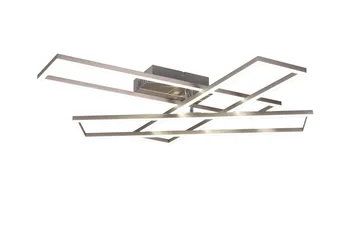 Trio Lighting Corso LED Plafond børstet stål - Belysning - Innendørsbelysning & Lamper - Taklampe - Takplafond