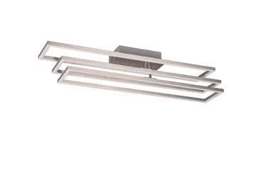 Trio Lighting Corso LED Plafond børstet stål - Belysning - Innendørsbelysning & Lamper - Taklampe - Takplafond