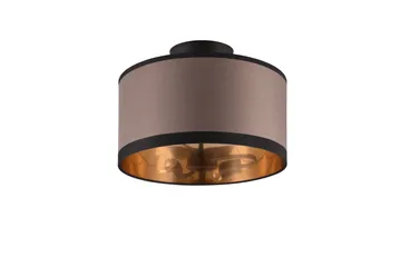 Trio Lighting Davos plafond 30 cm 2xE14 matt svart/greige - Belysning - Innendørsbelysning & Lamper - Taklampe - Takplafond
