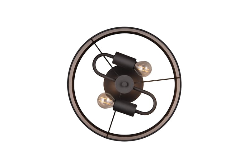 Trio Lighting Davos plafond 30 cm 2xE14 matt svart/greige - Belysning - Innendørsbelysning & Lamper - Taklampe - Takplafond