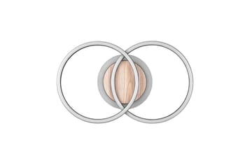 Trio Lighting Giro LED taklampe rund matt svart/tre - Belysning - Innendørsbelysning & Lamper - Taklampe - Takplafond