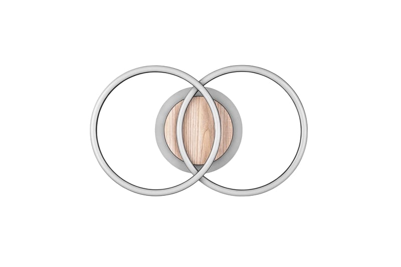 Trio Lighting Giro LED taklampe rund matt svart/tre - Belysning - Innendørsbelysning & Lamper - Taklampe - Takplafond