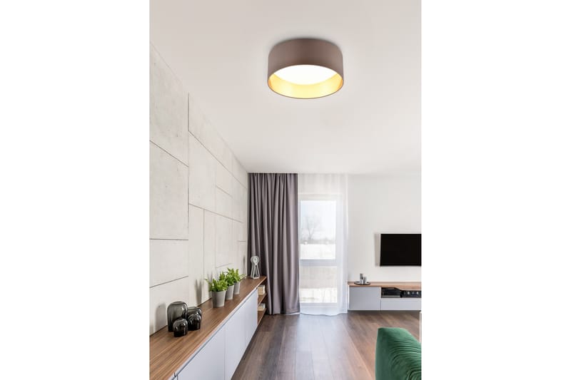 Trio Lighting Locarno LED plafond 28 cm greige - Belysning - Innendørsbelysning & Lamper - Taklampe - Takplafond