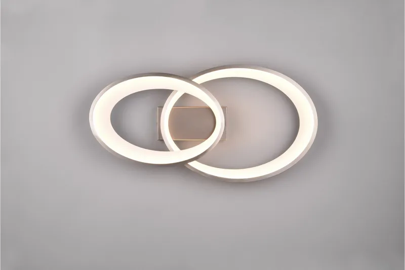 Trio Lighting Malaga LED Taklampe Børstet Stål - Belysning - Innendørsbelysning & Lamper - Taklampe - Takplafond