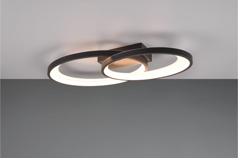 Trio Lighting Malaga LED Plafond matt svart - Belysning - Innendørsbelysning & Lamper - Taklampe - Takplafond