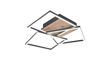 Trio Lighting Mobile LED Taklampe Matt Svart/Tre - Belysning - Innendørsbelysning & Lamper - Taklampe - Takplafond