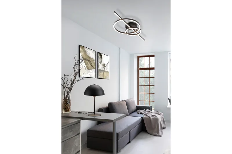 Trio Lighting Montilla LED plafond matt svart - Belysning - Innendørsbelysning & Lamper - Taklampe - Takplafond