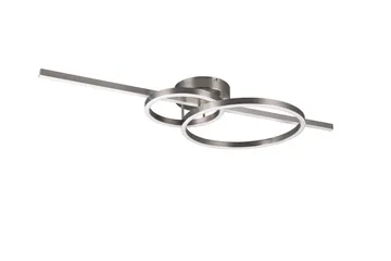 Trio Lighting Montilla LED Plafond Børstet Stål - Belysning - Innendørsbelysning & Lamper - Taklampe - Takplafond