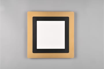 Trio Lighting Morgan LED Taklampe 45x45 cm Matt Svart/Gull - Belysning - Innendørsbelysning & Lamper - Taklampe - Takplafond
