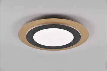 Trio Lighting Morgan LED plafond 45 cm matt svart/gull - Belysning - Innendørsbelysning & Lamper - Taklampe - Takplafond