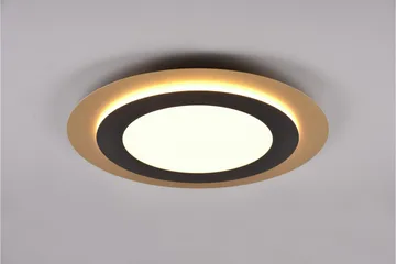 Trio Lighting Morgan LED plafond 45 cm matt svart/gull - Belysning - Innendørsbelysning & Lamper - Taklampe - Takplafond