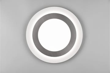 Trio Lighting Morgan LED plafond 45 cm hvit/børstet stål - Belysning - Innendørsbelysning & Lamper - Taklampe - Takplafond