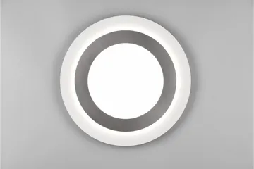 Trio Lighting Morgan LED plafond 45 cm hvit/børstet stål - Belysning - Innendørsbelysning & Lamper - Taklampe - Takplafond