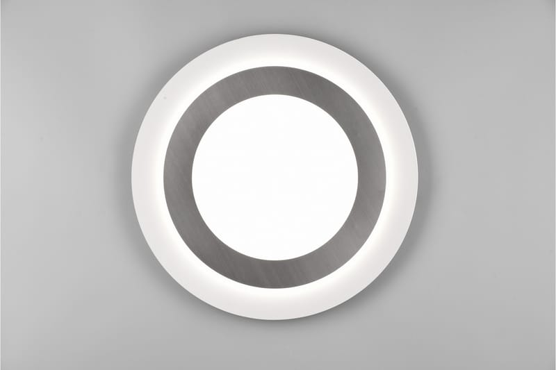 Trio Lighting Morgan LED plafond 45 cm hvit/børstet stål - Belysning - Innendørsbelysning & Lamper - Taklampe - Takplafond