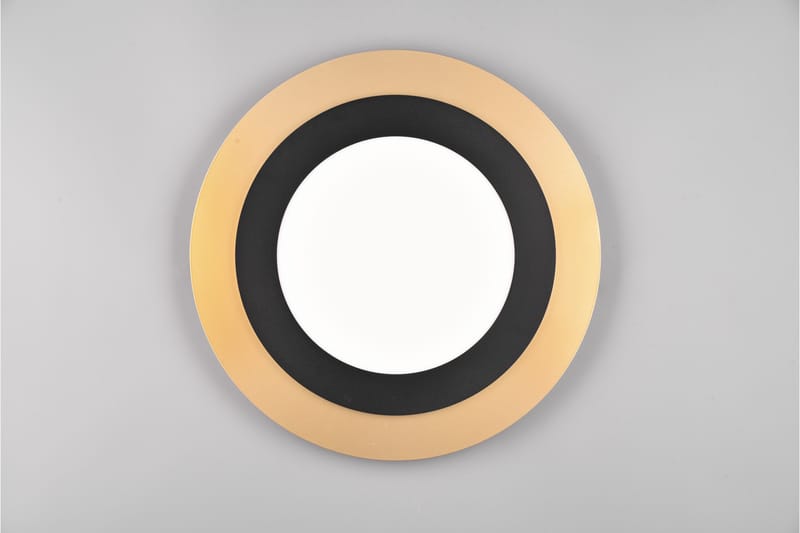 Trio Lighting Morgan LED plafond 45 cm matt svart/gull - Belysning - Innendørsbelysning & Lamper - Taklampe - Takplafond