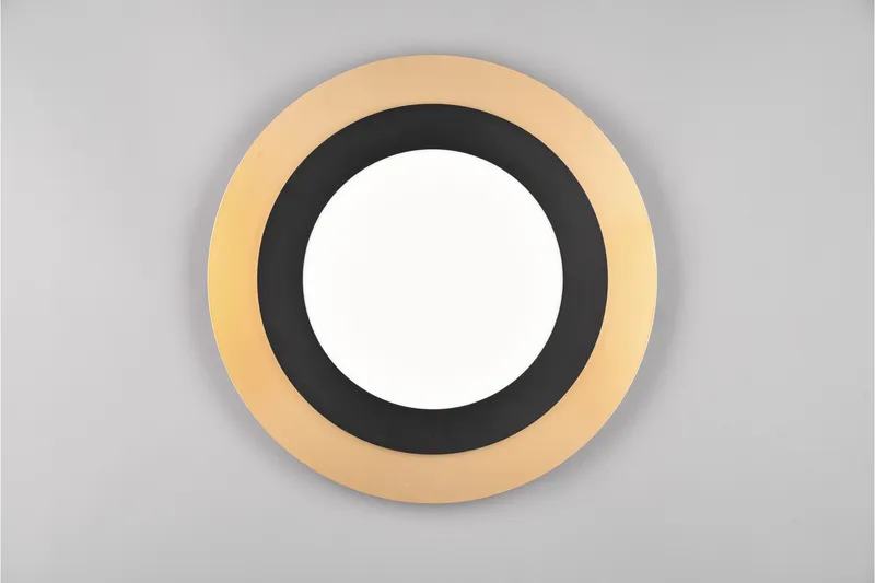 Trio Lighting Morgan LED plafond 45 cm matt svart/gull - Belysning - Innendørsbelysning & Lamper - Taklampe - Takplafond