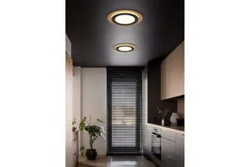Trio Lighting Morgan LED plafond 45 cm matt svart/gull - Belysning - Innendørsbelysning & Lamper - Taklampe - Takplafond